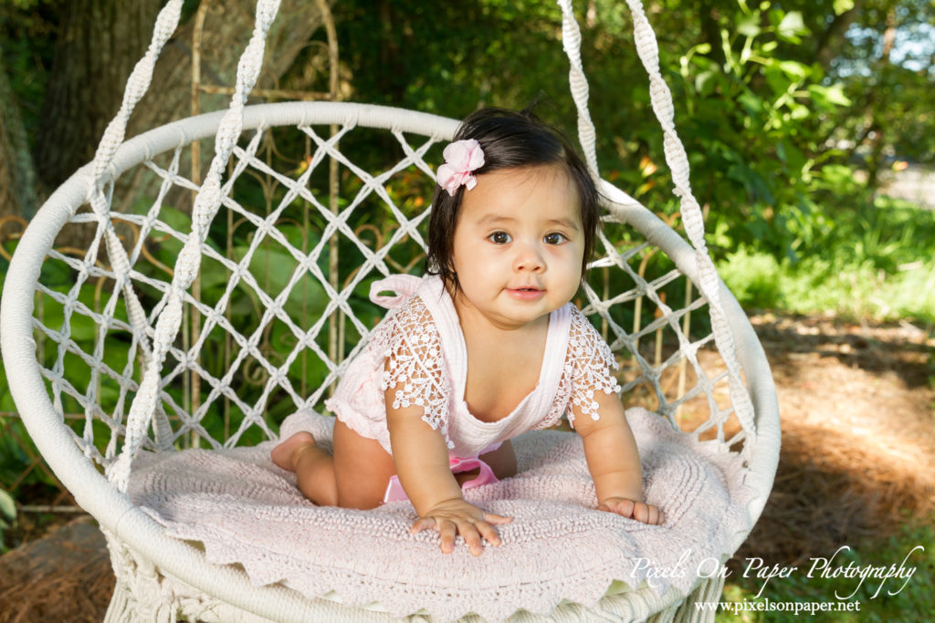 Pixels On Paper Photographers Sofia Six Month Milk Bath Baby Portrait Photo