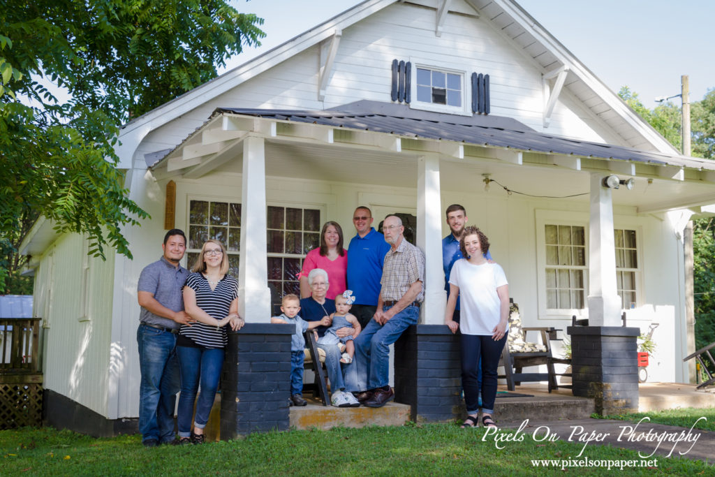 Caudill family Roaring River NC outdoor family portrait photo