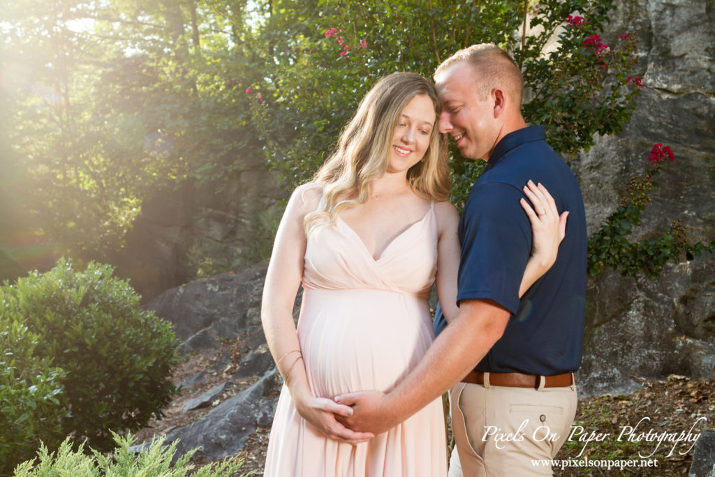 Triplett family Lenoir NC outdoor maternity portrait photo