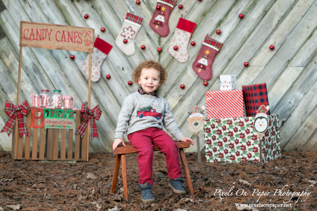 Pixels On Paper Photographers 2020 Outdoor Christmas Mini Session Wilkesboro NC Photo