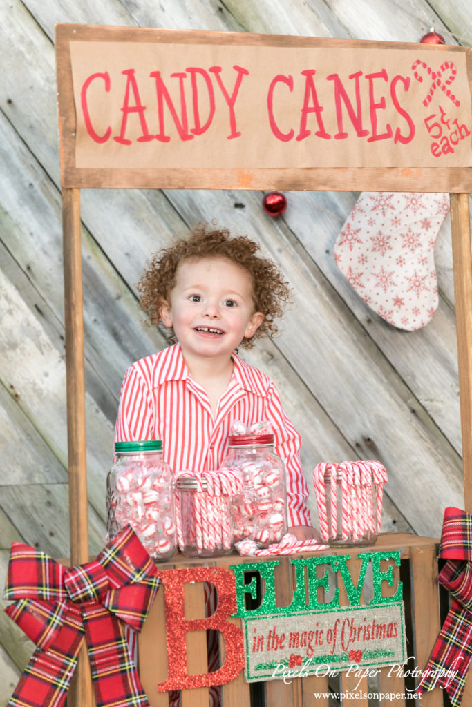 Pixels On Paper Photographers 2020 Outdoor Christmas Mini Session Wilkesboro NC Photo