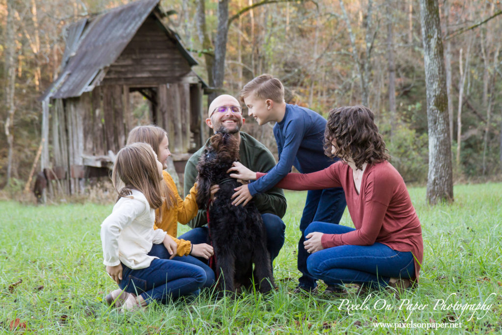 Matthews family outdoor fall portrait Pixels On Paper Wilkesboro NC photographers photo