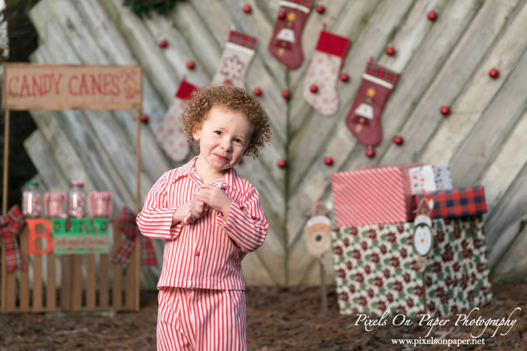 Pixels On Paper Photographers 2020 Outdoor Christmas Mini Session Wilkesboro NC Photo