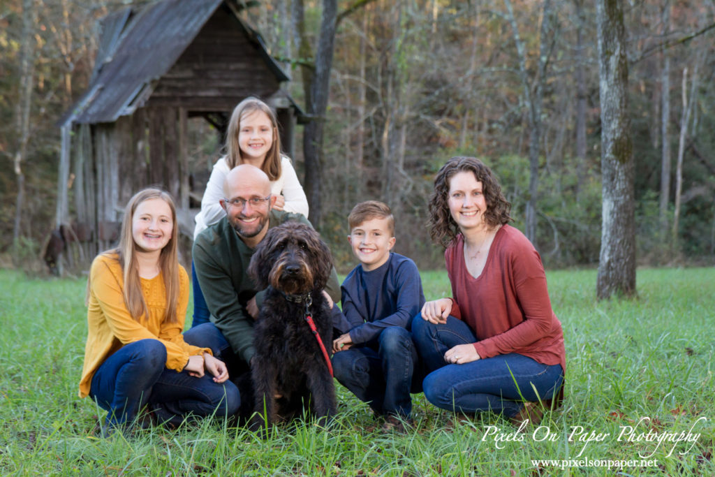 Matthews family outdoor fall portrait Pixels On Paper Wilkesboro NC photographers photo