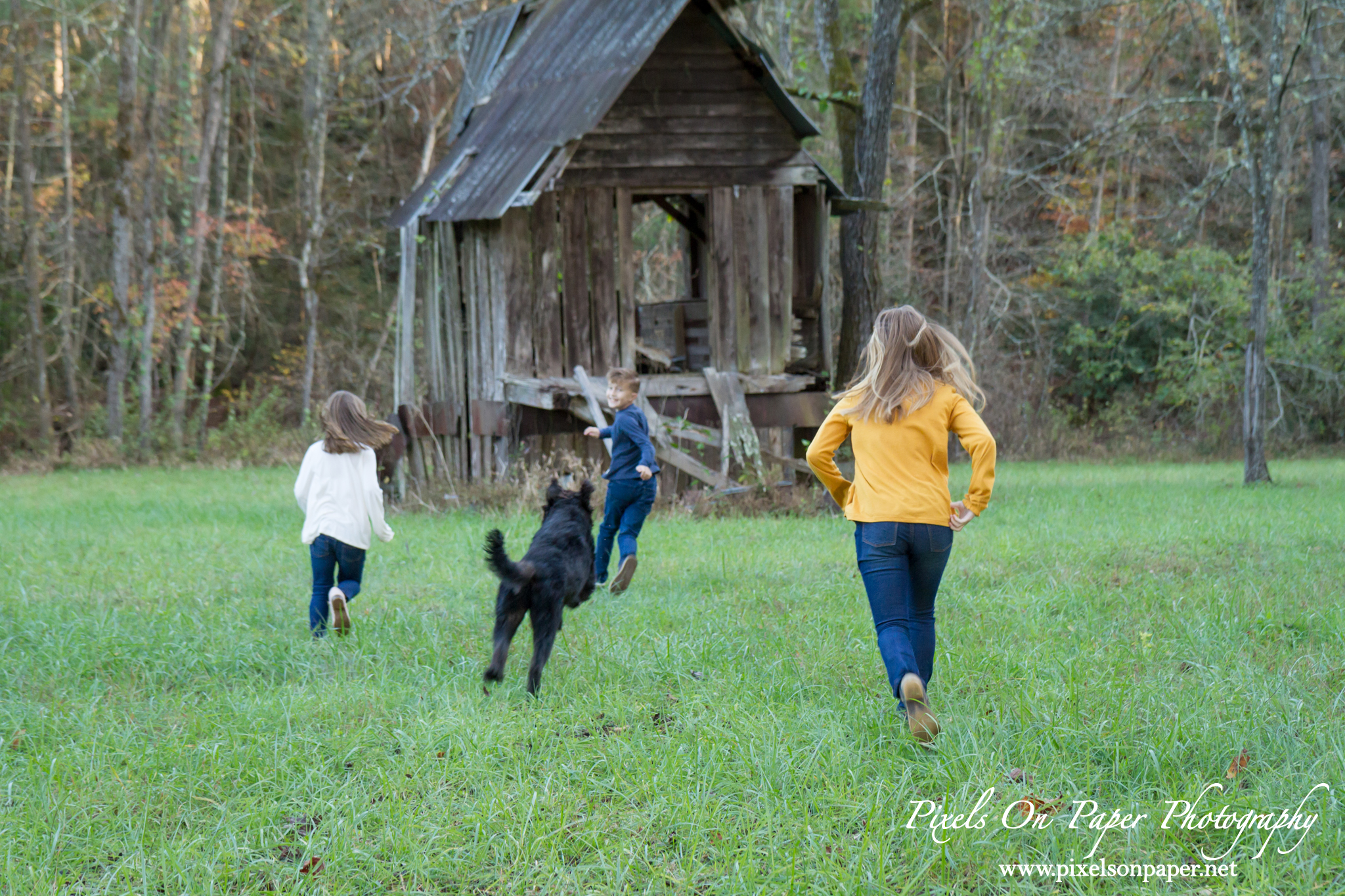 Matthews family outdoor fall portrait Pixels On Paper Wilkesboro NC photographers photo