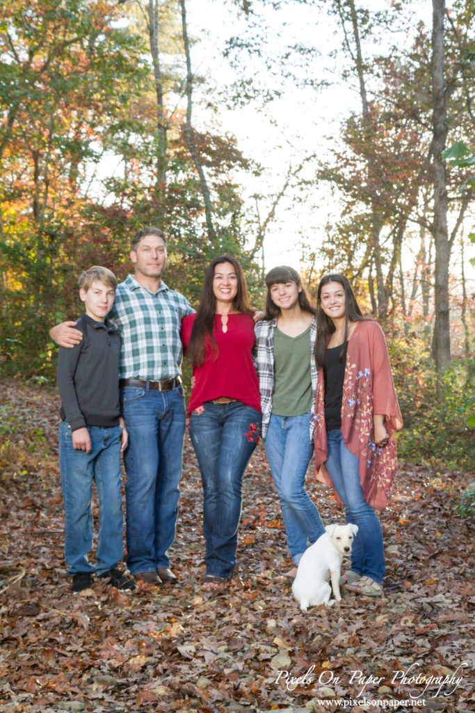 Pixels On Paper Photographers NC Mountains Holland Family Outdoor Fall Portrait Photo
