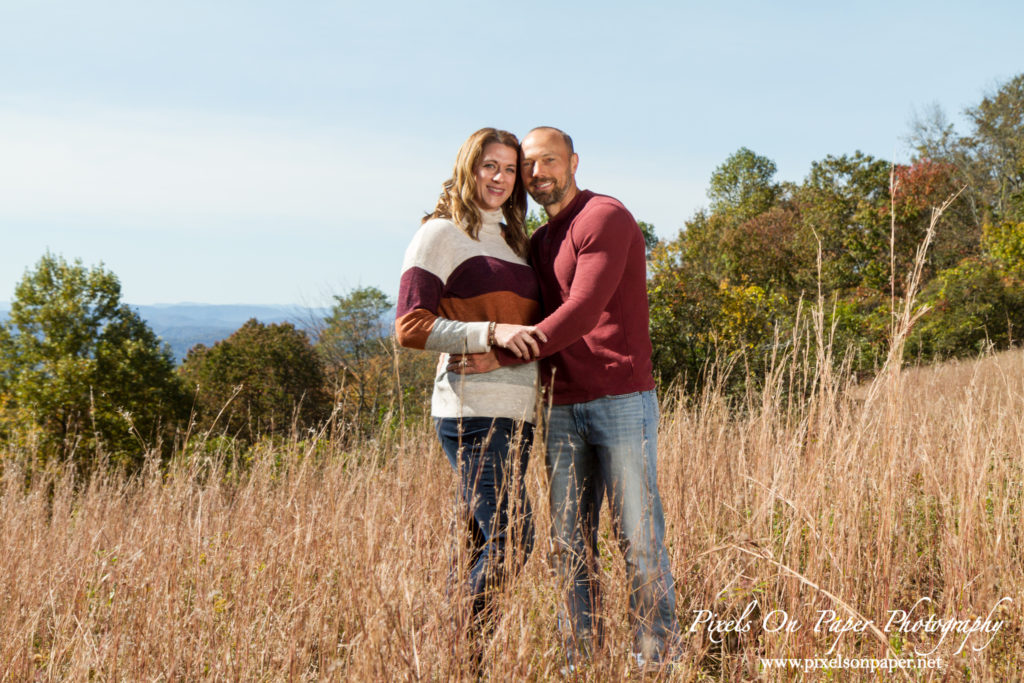 Graybeal family outdoor fall portrait NC mountains photo