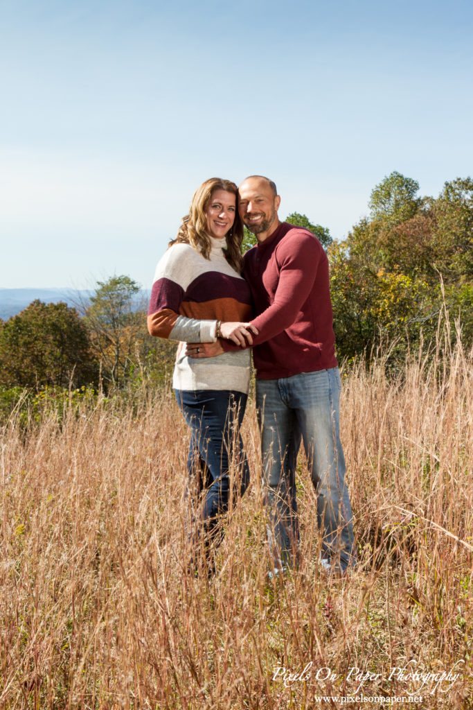 Graybeal family outdoor fall portrait NC mountains photo