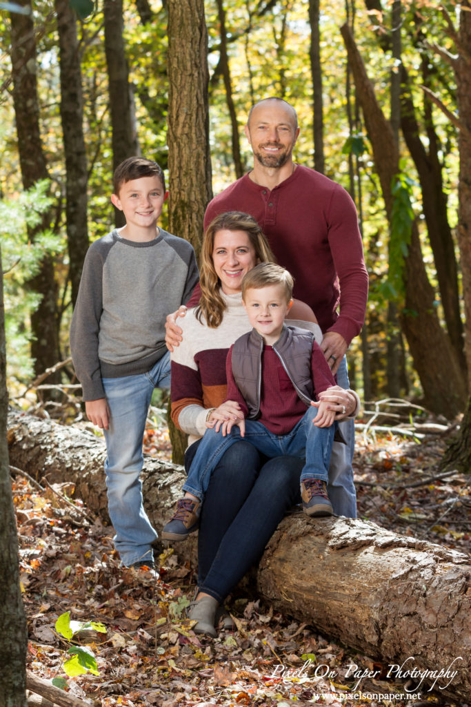 Graybeal family outdoor fall portrait NC mountains photo