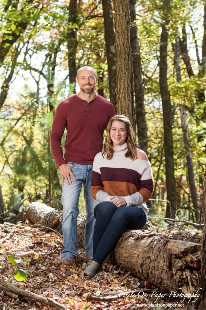 Graybeal family outdoor fall portrait NC mountains photo