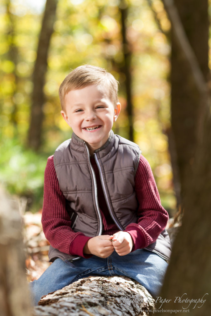 Graybeal family outdoor fall portrait NC mountains photo