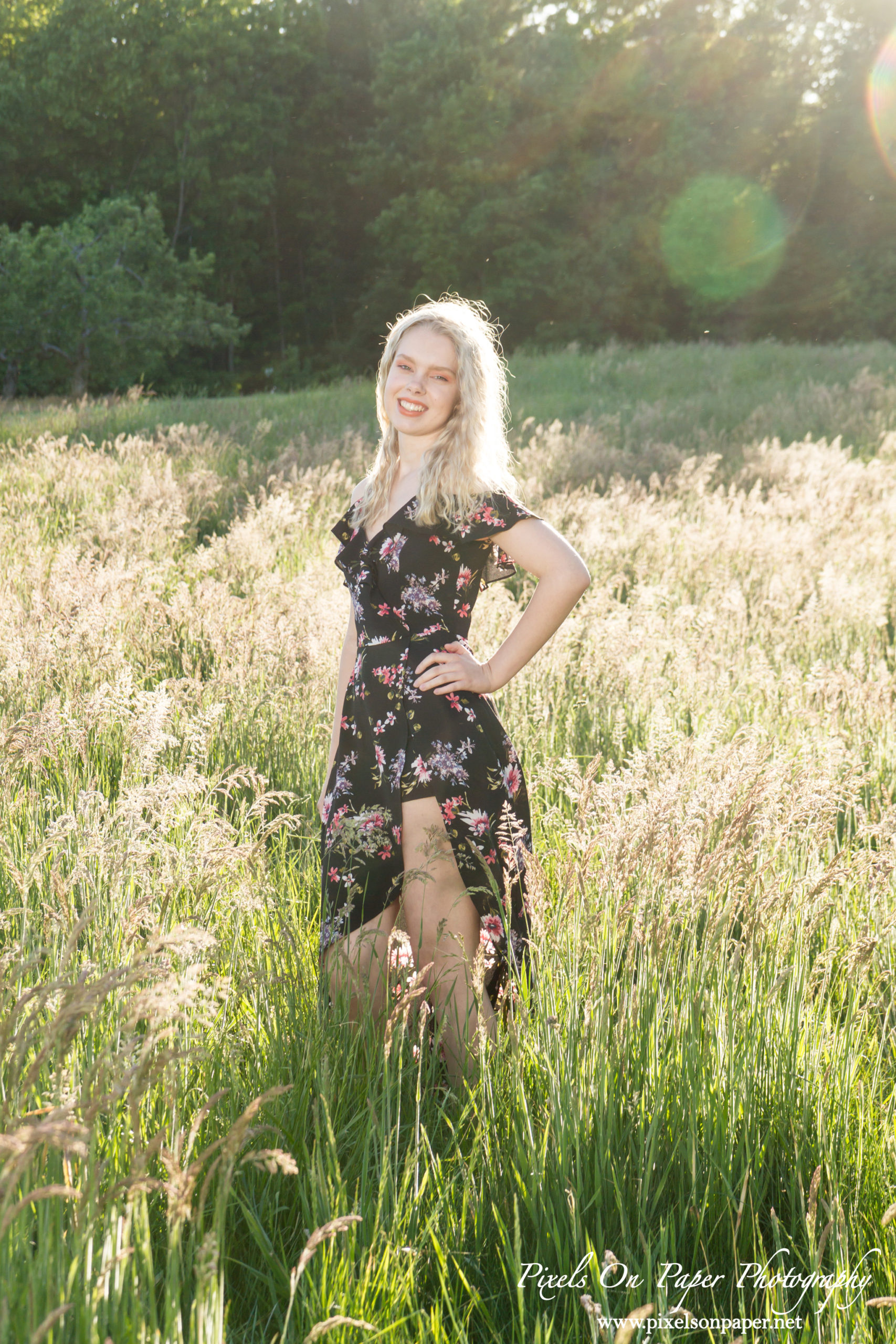 Pixels On Paper Wilkesboro NC High School Senior Photographers Allena's outdoor senior portrait photography photo