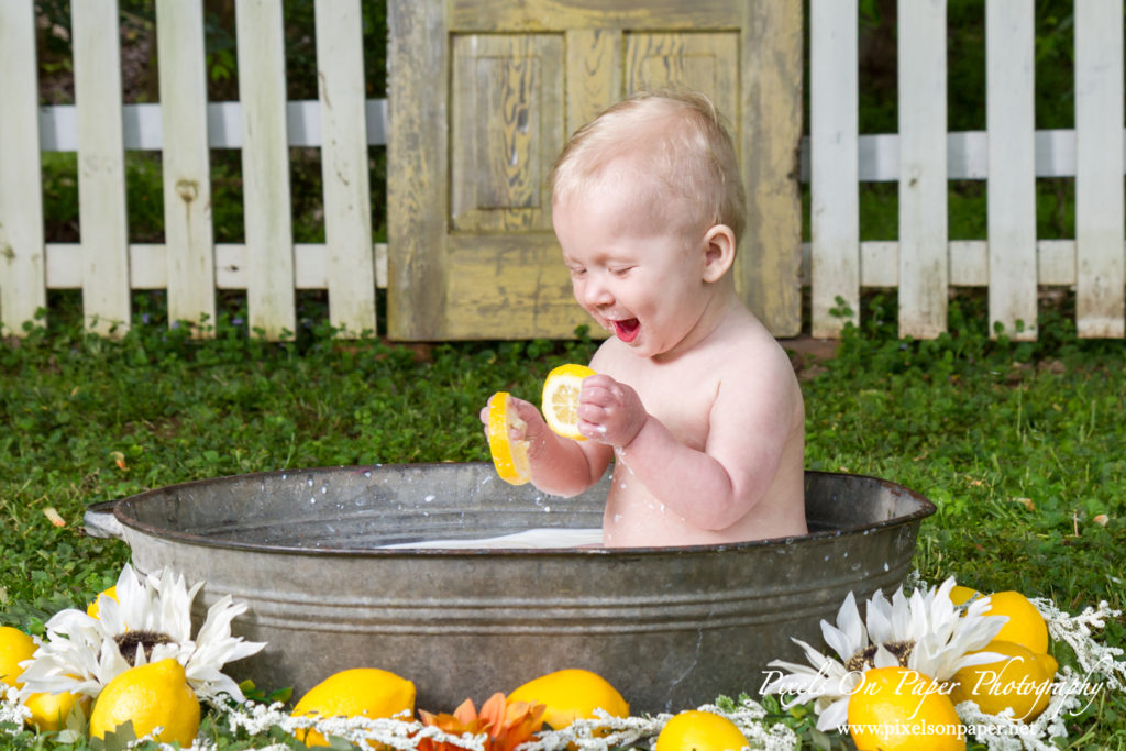 Pixels On Paper Photography Aryan One Year Cake Smash and Milk Bath Portrait Photo