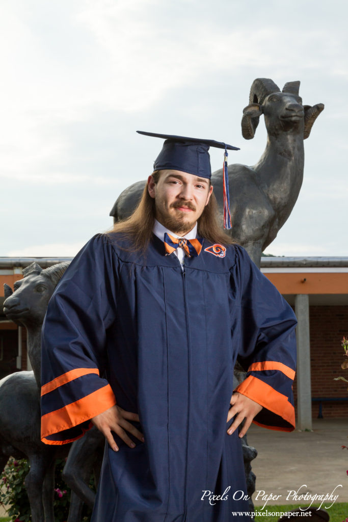 Pixels On Paper Wilkesboro NC Photographers David Starmount High School Senior Portrait Photo