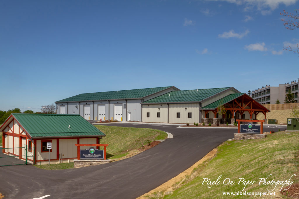 Pixels On Paper Commercial Photographer MBI constructed Beech Mountain NC Public Works Facility Photo