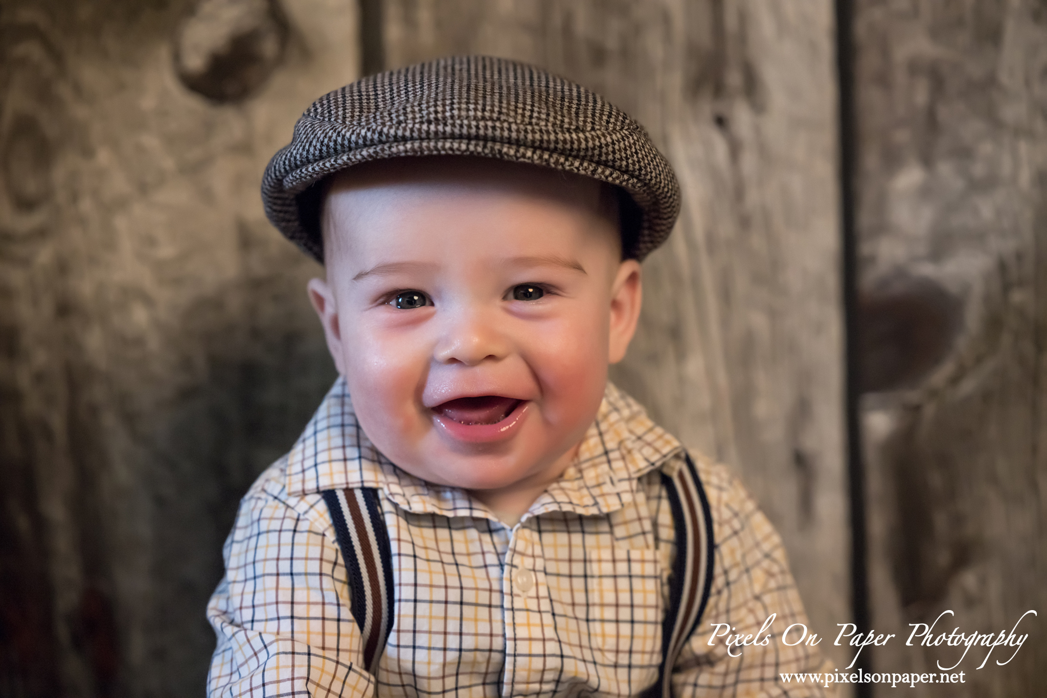 Tibbett Six Months Baby boy portrait photos by Pixels On Paper Wilkesboro NC Photographers Photo