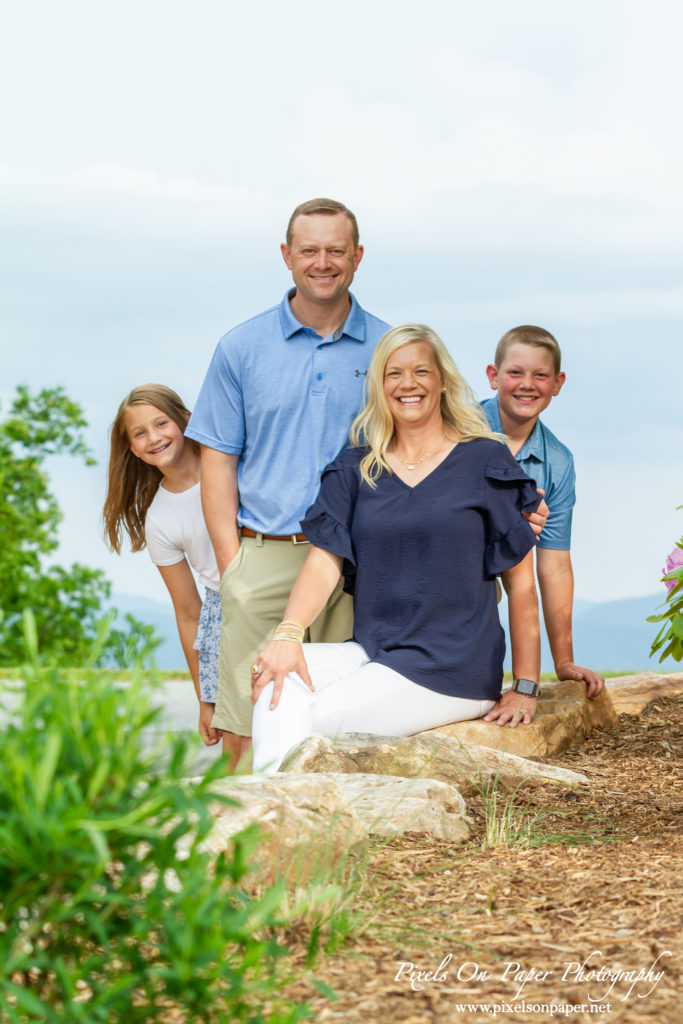 Pixels On Paper Blowing Rock NC Meade Family Outdoor Family Portrait Photo