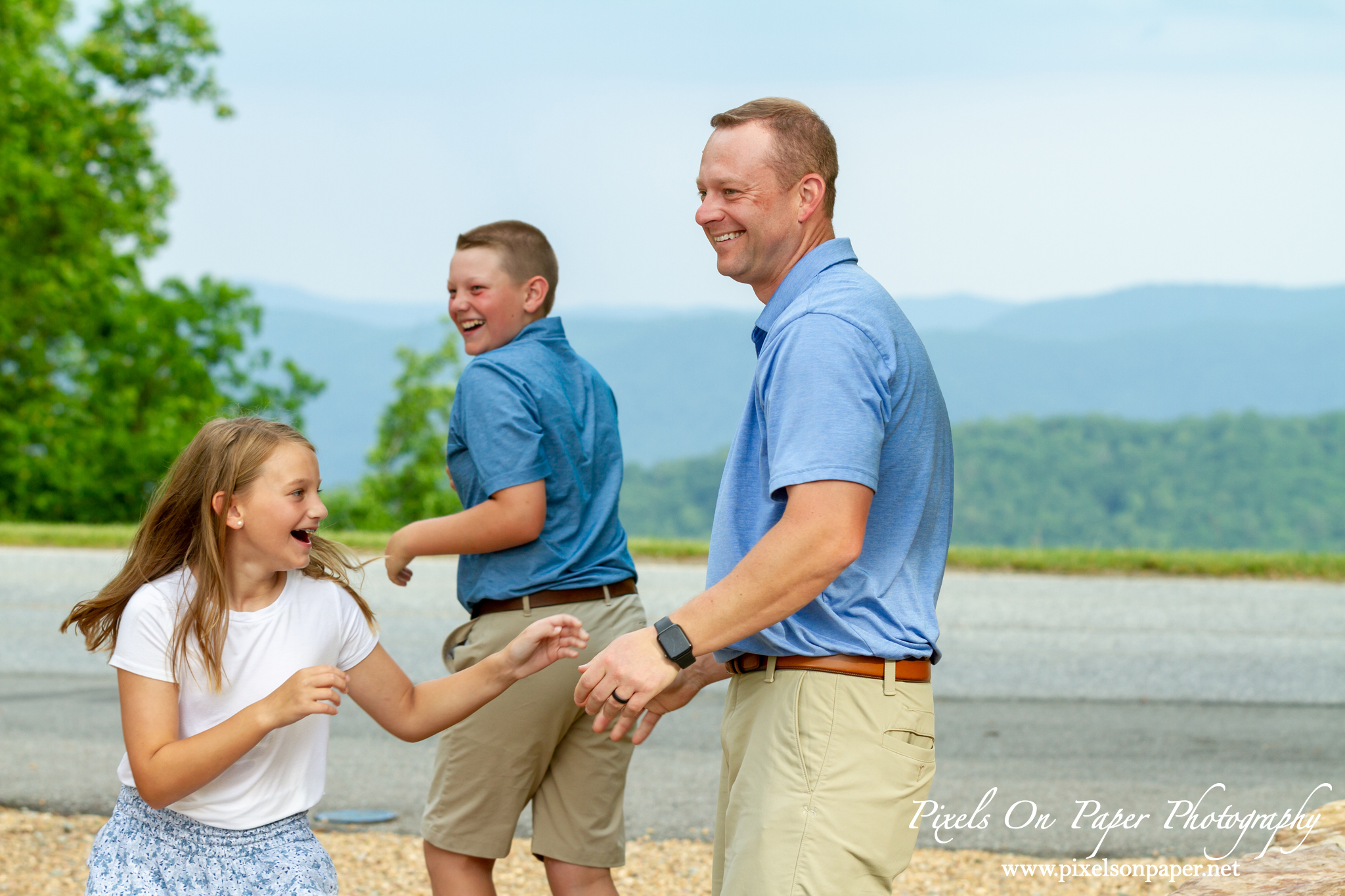 Meade Family Blowing Rock NC Outdoor Family Portrait Photo