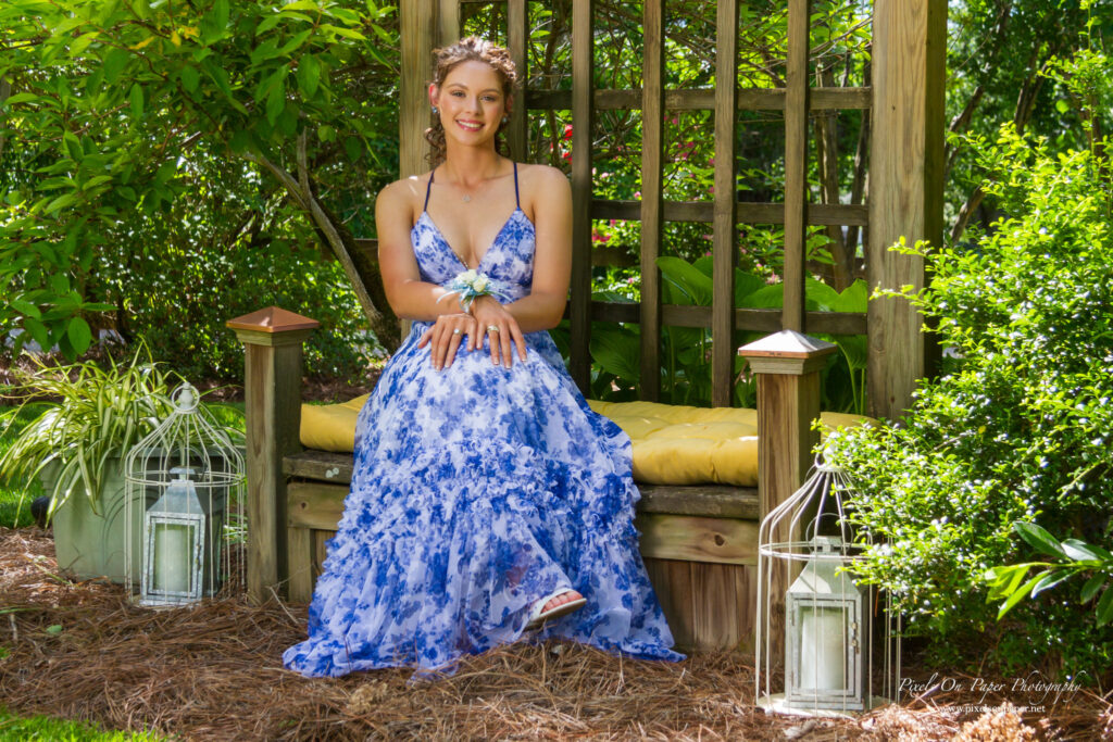 Colton and Aubrianna of West Wilkes High School captured during golden hour at their prom portrait session by Pixels On Paper Photography.