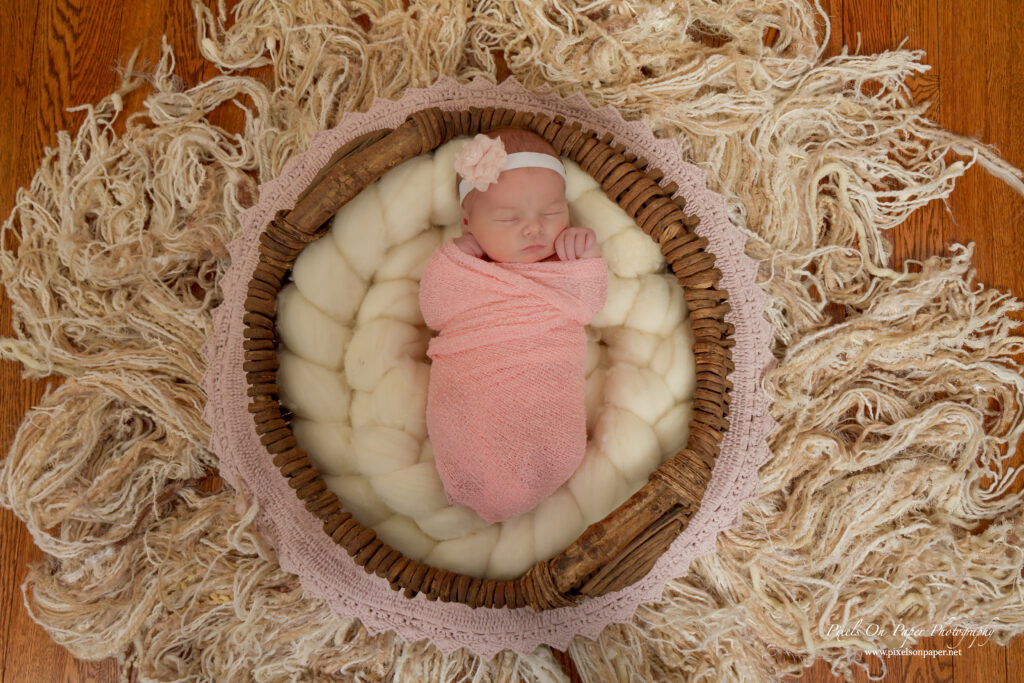 Lucy Roberts sleeping in soft natural light at our Wilkesboro NC studio.
