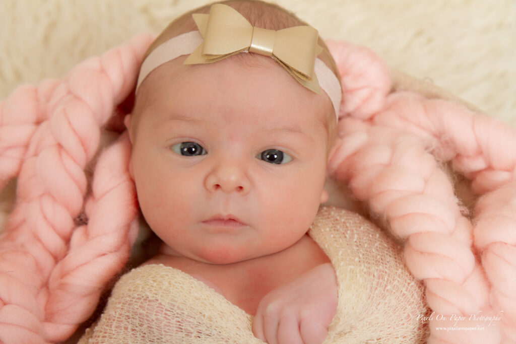 Close-up of baby Lucy’s hands, taken by Wilkesboro NC newborn photographer.