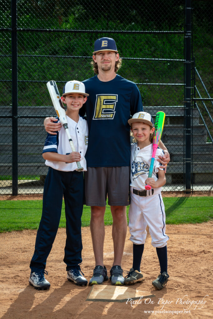 youth baseball portrait of NWNC Elite 8U player showing proud expression