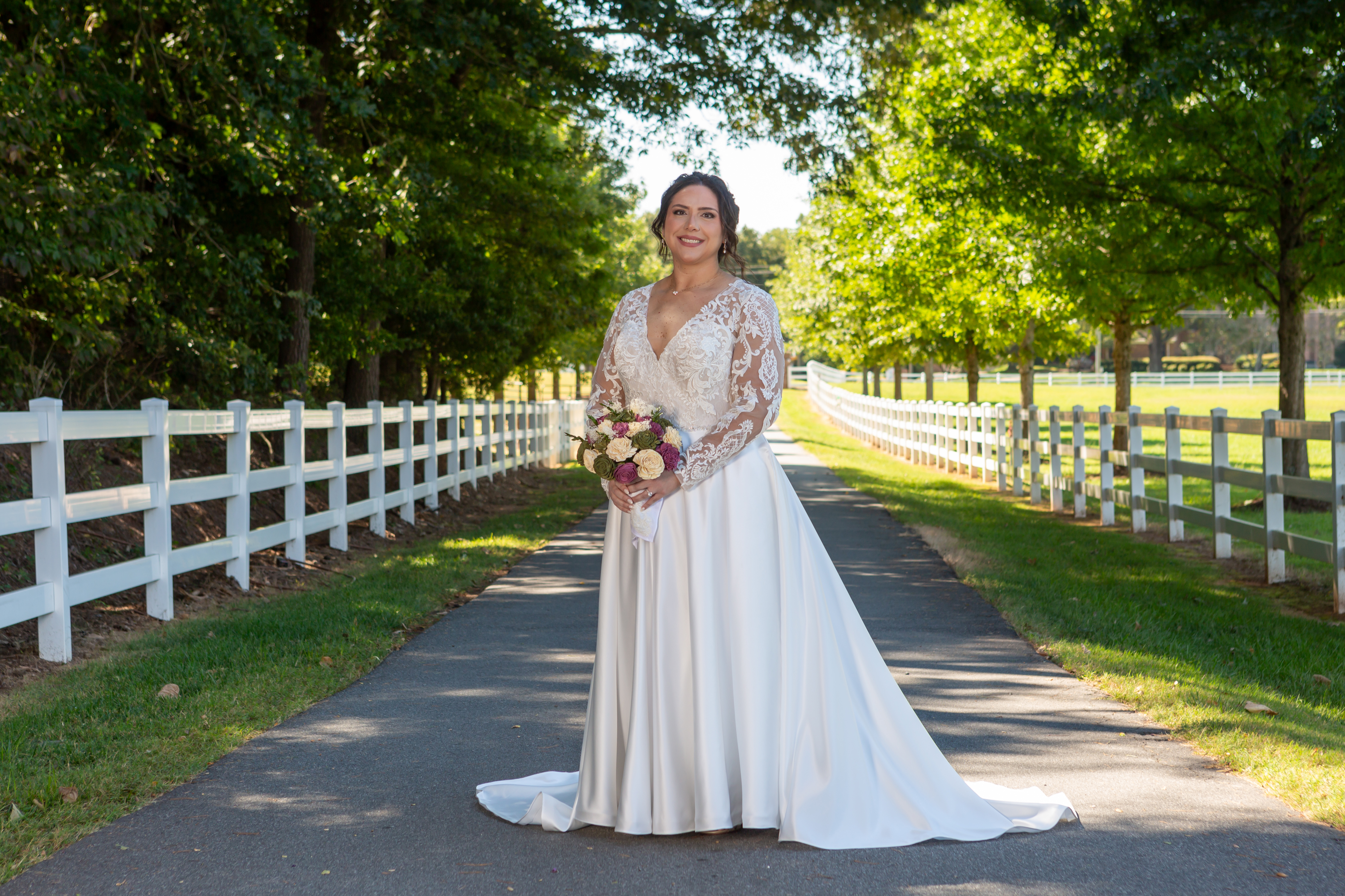 Katie Russo Pleasant Grove Farm outdoor horse farm bridal portrait photo