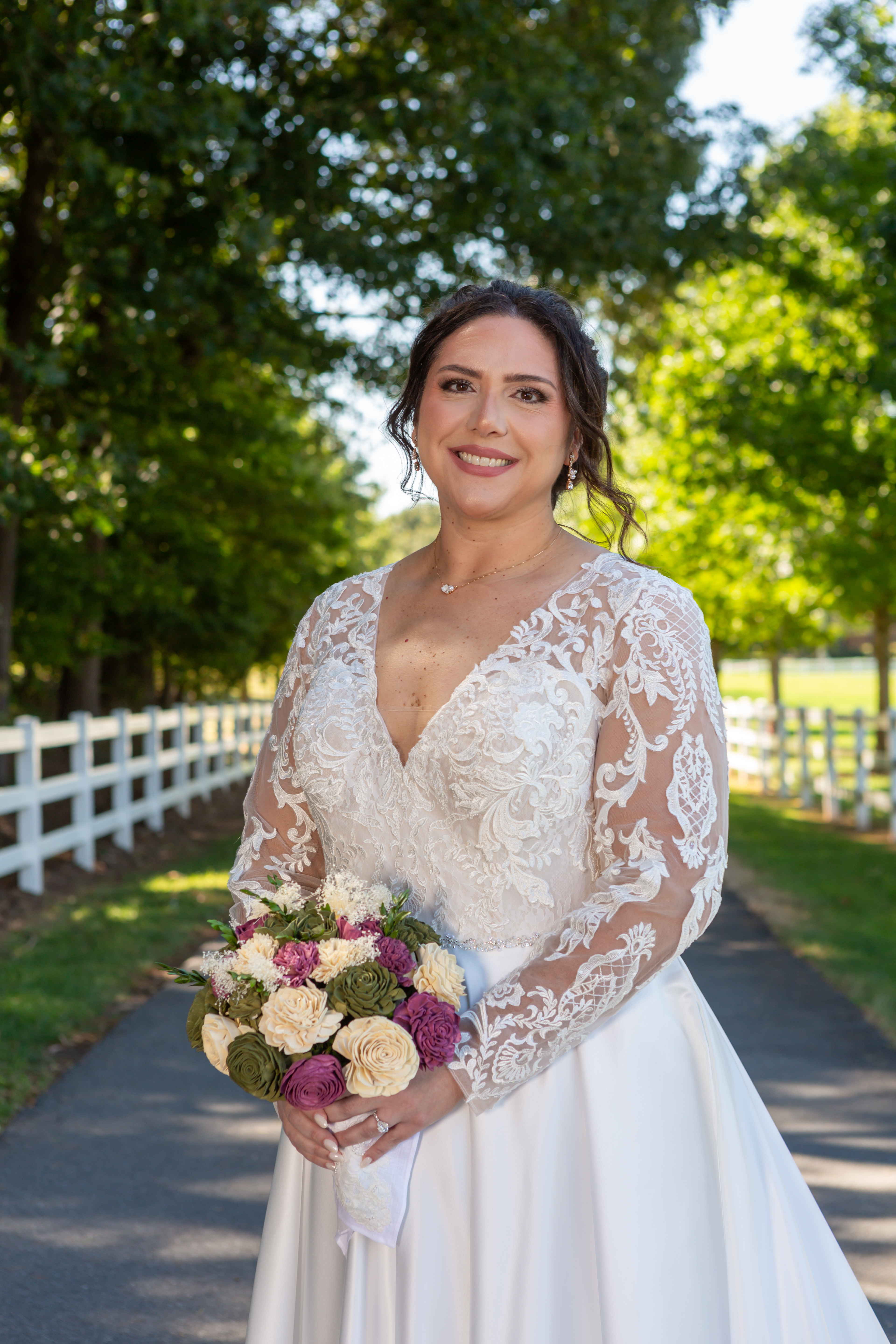 Katie Russo Pleasant Grove Farm outdoor horse farm bridal portrait photo