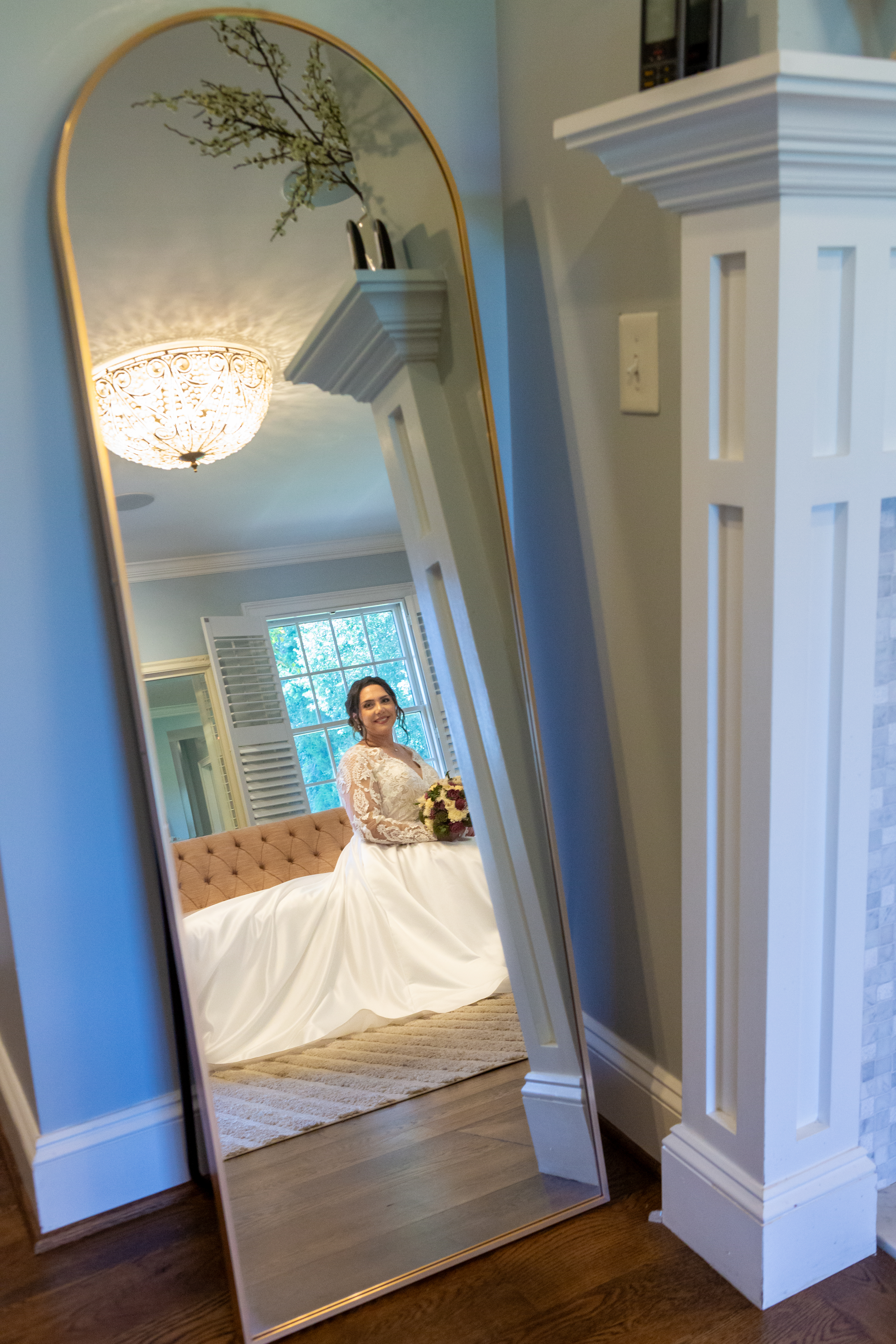 Katie Russo Pleasant Grove Farm bridal suite portrait photo